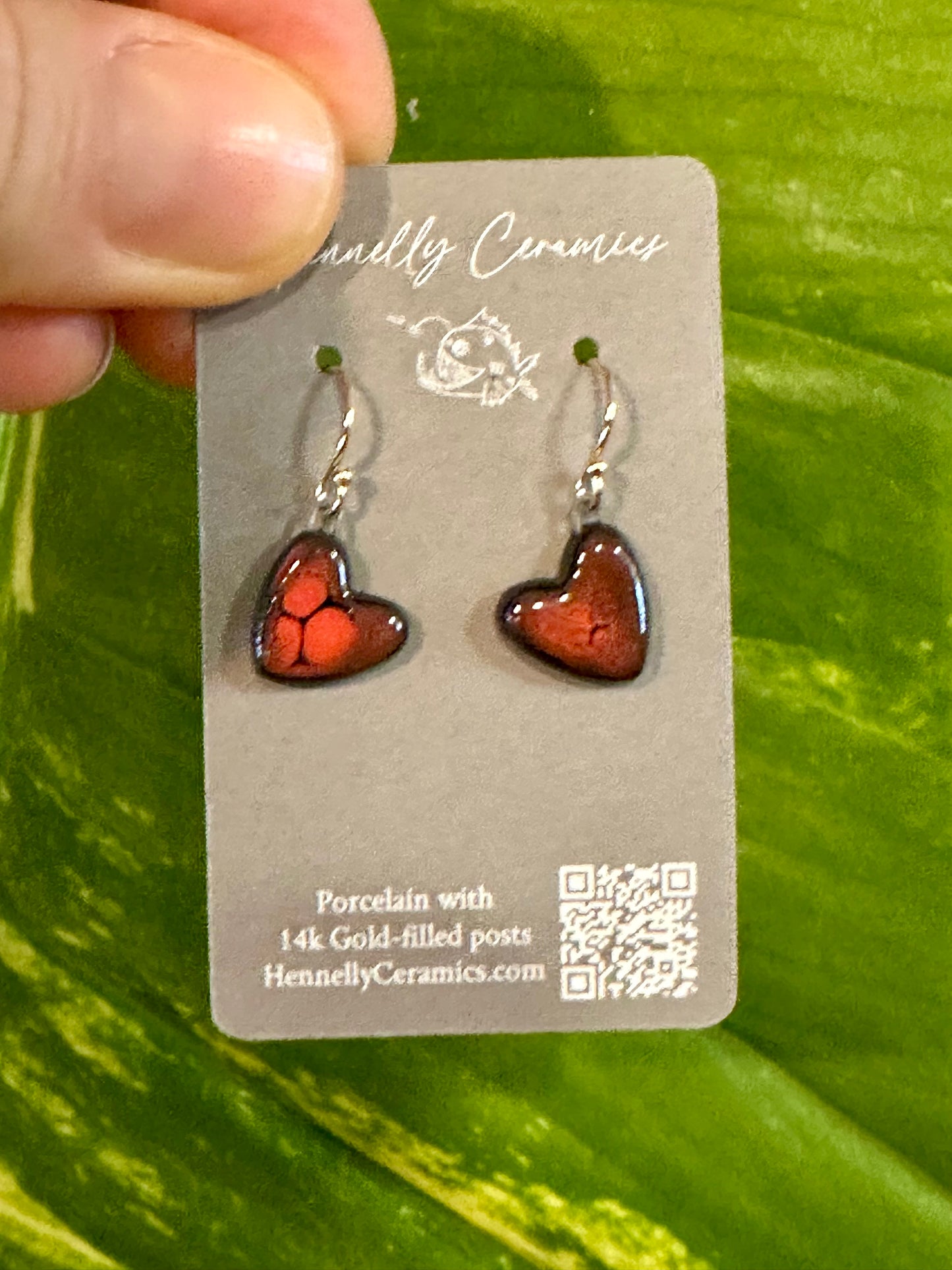 Pele- lava heart earrings