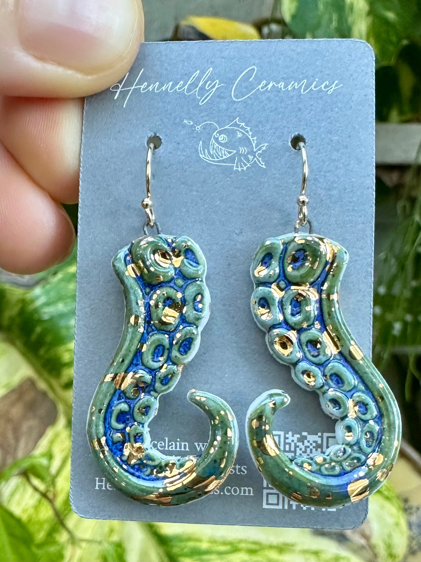 Octopus earrings
