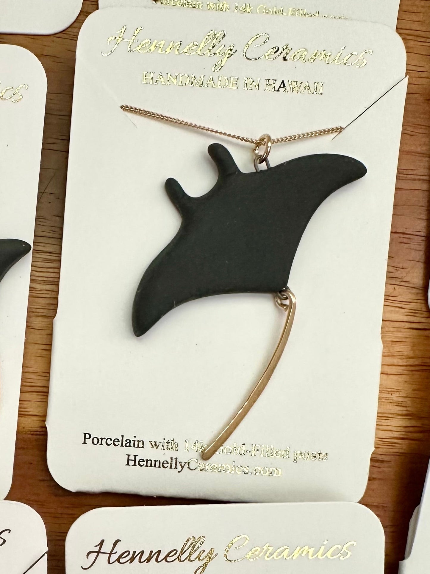 Manta ray necklace